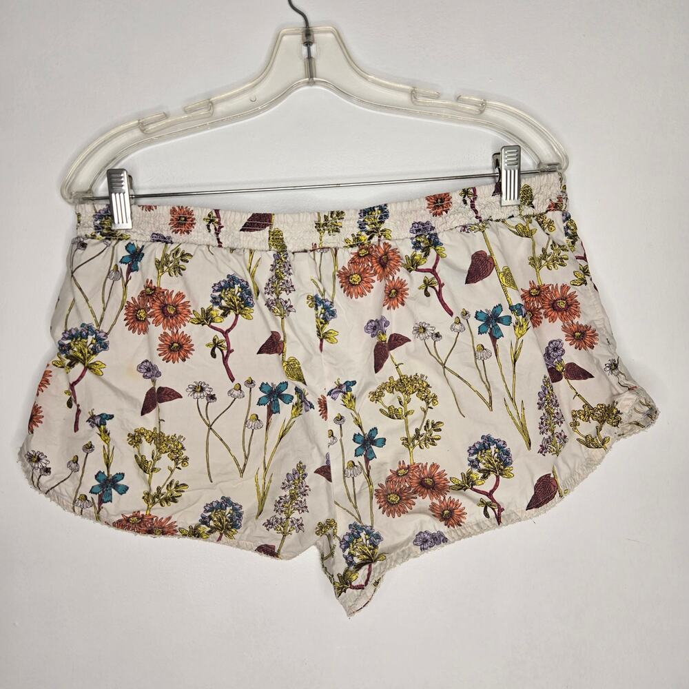 Anthropologie Dolphin Boxer Shorts Botanical Floral Elastic Waist Women Medium - Picture 4 of 12